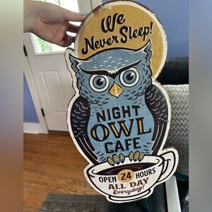 Owl cafe sign